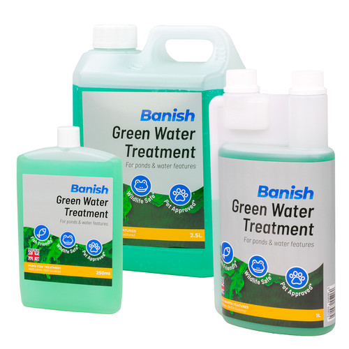 Banish green water treatment - green,