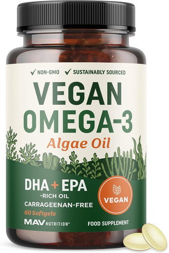 Vegan omega algae oil - vegan, 3